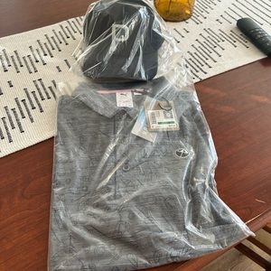 Puma AP CloudSpun King Golf Polo Arnold Palmer Sz. L & Hat